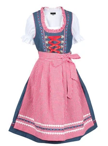 Vaqueros azul Dirndl niña con blusa Kinderdirndl Naomi - Imagen 1 de 7
