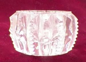 Antique Open Salt Cellar Dip Westmoreland Glass #203 Zipper & Notch EAPG 43 - Picture 1 of 5