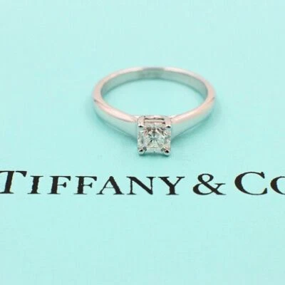 Tiffany & Co Lucida Platinum Diamond Engagement Ring 0.48 CTS I VVS1 - Image 1 of 4