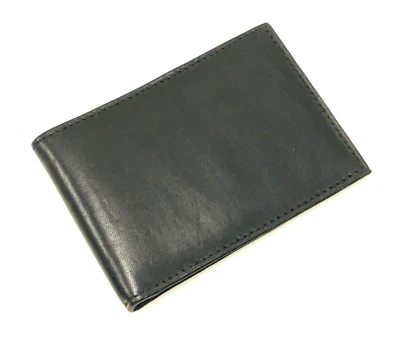Punita Wallet Black Leather Money Clip Slim Fit  - Image 1 of 4