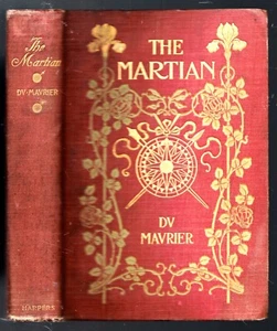 RARE 1897 FIRST FINE ARMSTRONG  BINDING THE MARTIAN SCIENCE FICTION DU MAURIER - Picture 1 of 3