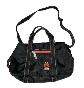 LESPORTSAC-LouLou & Tummie-ARTIST IN RESIDENCE-Black Mini Duffel Handbags - Picture 1 of 5