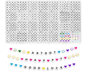 1400 PCS Letter Beads, 28 Styles Friendship Bracelets Assorted Alphabet Beads... - Picture 1 of 6