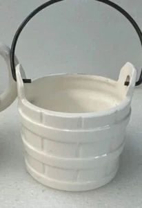 Vintage Milk Glass Sugar Bowl-Cube Pattern/Farm Decor - Picture 1 of 4