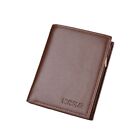 Leisure Male Leather Purse Contracted 2 Fold Wallets Coin Purse  Gift