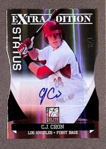 2011 Donruss Elite Extra Edition #P-5 Gold Status Auto CJ Cron Die Cut #/5 - Picture 1 of 3