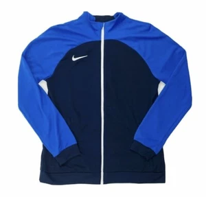 Nike Women's Soccer Full Zip Blue Black Jacket Long Sleeve Sz Medium DH9250-451 - Picture 1 of 7