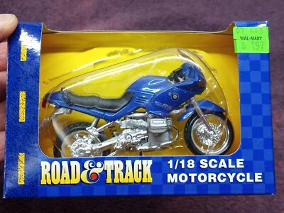 BMW R1100RS MOTORCYCLE MAISTO MODEL 1:18 SCALE #31026 ROAD & TRACK BLUE - Image 1 of 4