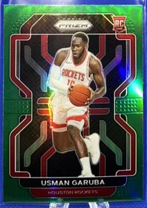 2021-22 Prizm Usman Garuba Rookie Green SP #321 Rockets RC - Picture 1 of 2