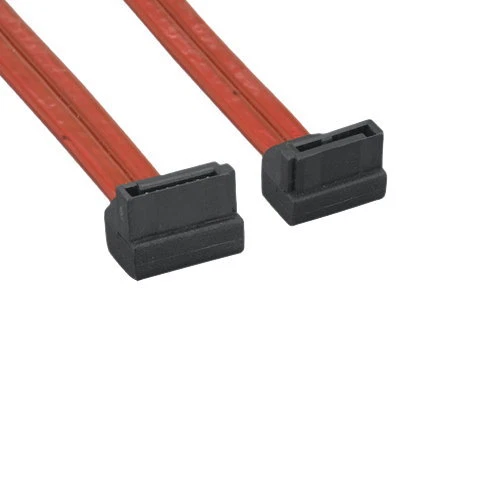 1.5-3 FT SATA 90° Right-Angled Device Data Cable F/F 26 AWG 7 Pin for PC Mac HDD - Image 1 of 1
