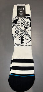 Stance "Rito" INFIKNIT Crew Socks Off White Graphic Print Sock Large Casual