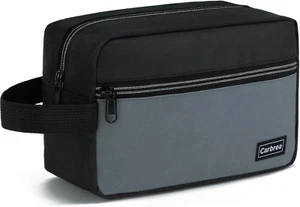 Small Travel Toiletry Bag for Men - Black Toiletries Organizer - Picture 1 of 12
