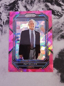 2023 Panini Prizm Baseball Pat Gillick #277 Pink Cracked Ice Blue Jays 