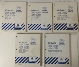 5 Books!! New Holland TC-35-40-45-A-DA Repair Manual *MIXED YEARS/OVERLAP* READ* - Picture 1 of 5