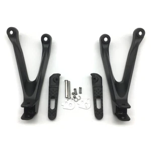 For Honda CBR1000RR 2008-2016 Passenger Black Rear Foot Pegs Rest Bracket - Picture 1 of 14