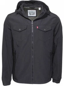 Levi's Arctic Cloth Water Resistant Jacket Men's Levis Hooded Zip Front - Picture 1 of 9