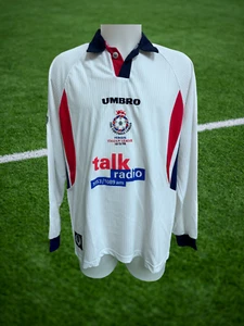 England vs Italy Umbro Match Worn Shirt Vintage 1998 - Picture 1 of 9