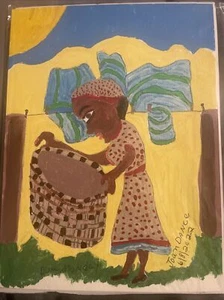 Joan Dance Volkskunst Gemälde - Blue Monday - Bild 1 von 1