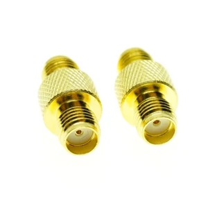 2pcs SMA female jack to SMA female jack Straight RF Connector Adapter - Zdjęcie 1 z 3