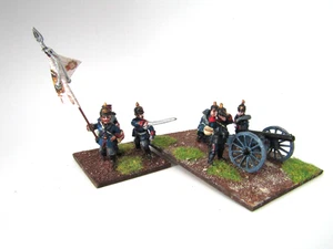 A21 FRANCO PRUSSIAN WAR - PRUSSIAN CANNON MODEL 25/28MM WELL PAINTED METAL - Picture 1 of 3