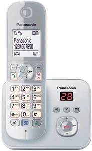 Panasonic KX-TG6821GS Telefon bezprzewodowy z identyfikatorem dzwoniącego i funkcją głośnika - Zdjęcie 1 z 9