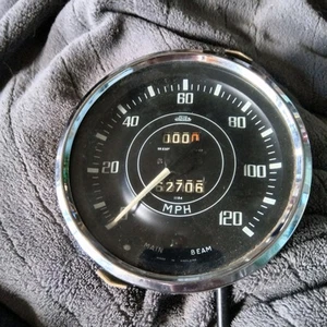 TRIUMPH TR4 TR4A Jaeger SPEEDOMETER SPEEDO SN6325/00 OEM Flat Glass - Foto 1 di 4
