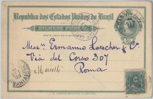 74378 - BRASILIEN - POSTGESCHICHTE - Ganzsachenkarte nach ITALIEN 1913 - Bild 1 von 1