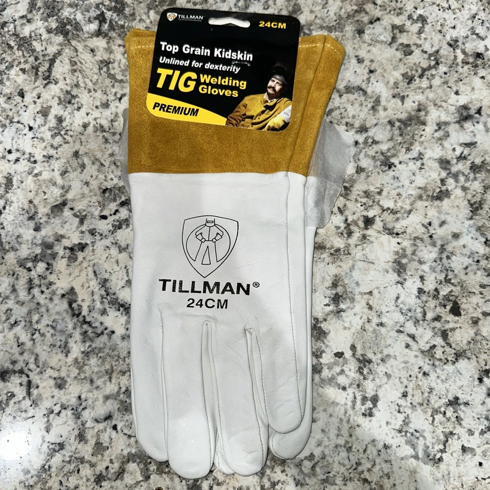 Tillman 24cm TIG Welding Gloves Top Grain Kidskin Leather 1 Pair Medium