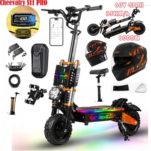 Cheevalry S11PRO 6000W Elektroroller 43Ah 85KM/h 11ZOLL Off-Road E-Scooter W/NFC - Bild 1 von 22