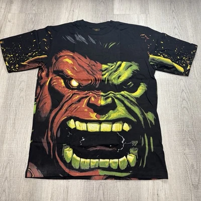 The Hulk Rojo X Verde Marvel Avengers Moderno Estampado Completo Talla XL Negro Foto 1 de 4