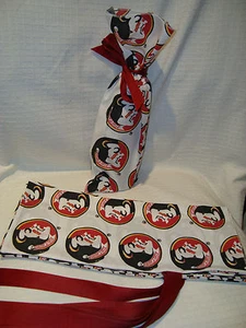 Bolsas de vino/regalo hechas con licencia de tela de algodón Seminoles del estado de Florida - Imagen 1 de 1