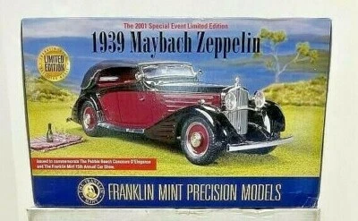 Franklin Mint 1939 Maybach Zeppelin car 2001 Special Event Limited Edition 1/24  - Image 1 of 4