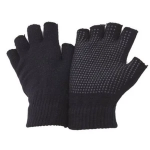 1 par de guantes con pinza sin dedos para hombre seguridad en el trabajo almacén antideslizantes palma punteada - Imagen 1 de 1