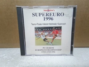 Supereuro 1996 PC CD-ROM European Championship England Football Interactive Rare - Afbeelding 1 van 4