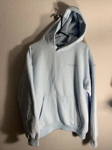 Felpa con cappuccio Comfrt Collection edizione pastello blu come nuova unisex super morbida XL nuova senza etichette - Foto 1 di 6