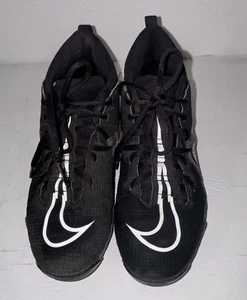 Nike Alpha Fast Flex Size 6Y Black White Football Cleats CV0583-010 - Picture 1 of 8
