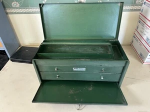 S-K Tools Machinist Metal Tool Box & Removable Tray Made in USA - Picture 1 of 16
