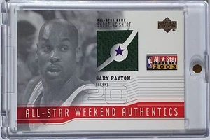2003 Upper Deck Gary Payton #PATCH All Star Game Worn Jersey - Rare - Picture 1 of 3