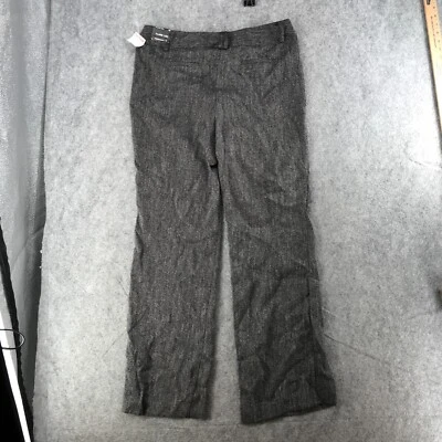Ingredientes Pantalones Mujer Talla 12 Nuevo Con Etiquetas Gris Acampanado Pierna Carrera Informal Frente Plano Foto 1 de 4