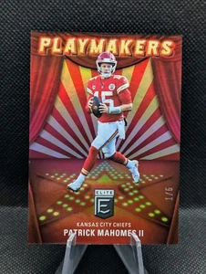Patrick Mahomes #1/5 2022 Elite Playmakers custodia hit KC Chiefs ssp - Foto 1 di 4