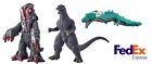Bandai Movie Monster Godzilla Hedorah Manda  2004 Figure from Final Wars 3pcs