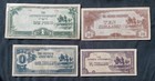  Australia Oceania 1942 JIM Japanese Invasion Money 4 circulated Banknotes 