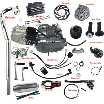 Kit completo de motor Lifan 140cc moto de cross para Honda CRF50 CT70 CT90 150CC 160 Foto 1 de 4
