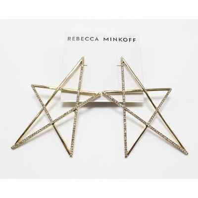 Rebecca Minkoff Crystal Pave Star Earrings #RM238 - Image 1 of 2