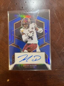 2022 Panini Select Jahan Dotson Auto Autograph Rookie RC Blue /75 Washington SP - Picture 1 of 2