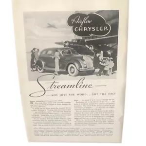Anuncio de Chrysler Airflow Streamline 1934 de colección - Imagen 1 de 4