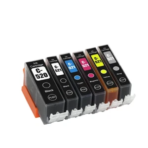 6 x Ink Cartridges PGI 520 CLI 524 for Canon MG6100 MG6150 MG6250 MG8150 Printer - Picture 1 of 8
