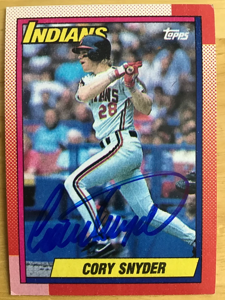 CORY SNYDER CLEVELAND INDIANS SIGNED TOPPS 1990 CARD #770 AUTOGRAPH - Image 1 of 1