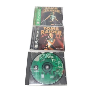 Tomb Raider Trilogy 1 2 3 I II III PS1 Playstation III getestet funktioniert LESEN - Bild 1 von 16