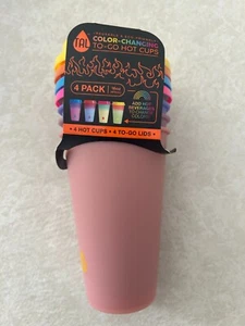 TAL Reusable Color-Changing To-Go Hot Cups 16 oz. - 4pk - Picture 1 of 6